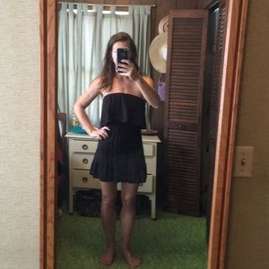 Little black strapless dress